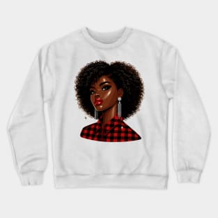 Black Woman Afrocentric Crewneck Sweatshirt